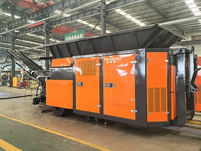Mobile Double-Shaft Shredder
