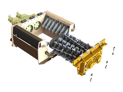 Mobile Double-Shaft Shredder