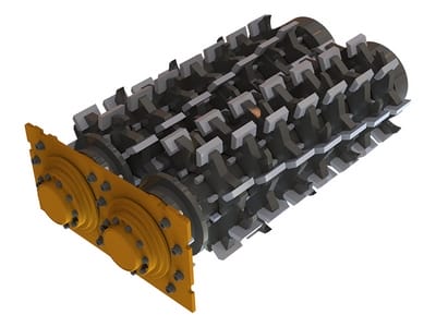 Mobile Double-Shaft Shredder